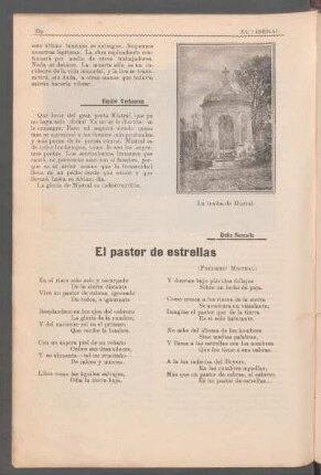 [Qué decir del gran poeta Mistral...] : [Traducción]