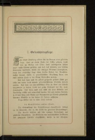 7. Gesundheitspflege.