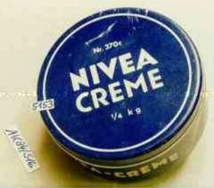 Blechdose für "Nr. 370c NIVEA CREME 1/4 kg"