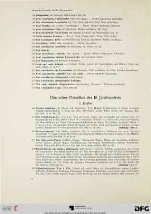 Deutsches Porzellan des 18. Jahrhundert (Nr. 114-241)