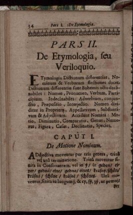 Pars II. De etymologia, seu veriloquio.