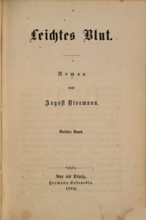 Leichtes Blut : Roman, III