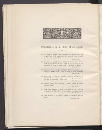 Porcelaines de la Chine et du Japon