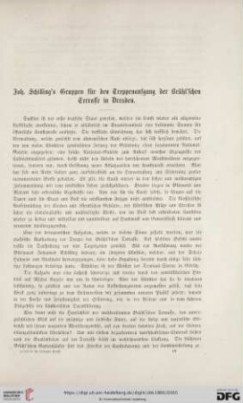 1: Joh. Schilling's Gruppen für den Treppenaufgang der Brühl'schen Terasse in Dresden
