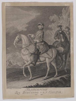 Bildnis von Fridericus II., König von Preussen