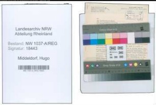 Entnazifizierung Hugo Middeldorf , geb. 00.00.0000 (Bankbeamter)