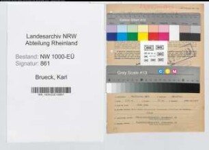 Entnazifizierung Karl Brueck, geb. 22.10.1878 (Kaufmann)