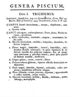 Genera Piscium