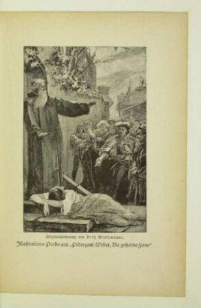 Illustrations-Probe aus ,,Pederzani-Weber, Die geheime Feme"