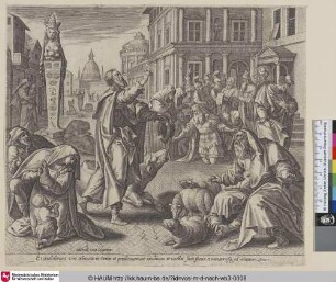 [Das Volk von Nineveh tut Buße; The people of Nineveh repenting upon hearing the prophecy of Jonah, Jon. 3:4-9]