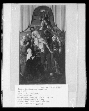 Altar mit Kreuztragung, Kreuzabnahme und Auferstehung