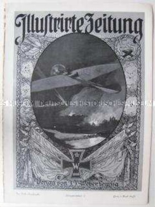 Wochenzeitschrift "Illustrirte Zeitung" mit Bildern und Texten zum Kriegsgeschehen, u.a. zur ersten Kriegsanleihe (Nachdruck?)