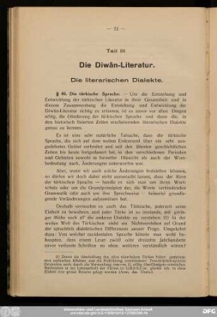 Die literarischen Dialekte.