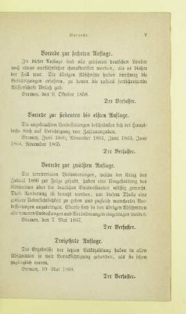 Vorrede zur siebenten bis elften Auflage