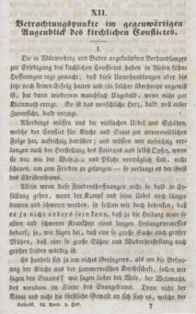 97-102 Betrachtungspunkte im gegenwärtigen Augenblick des kirchlichen Conflictes