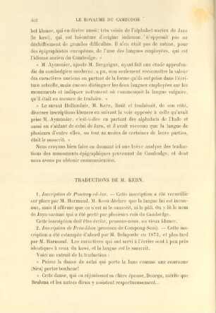 Traductions de M. Kern