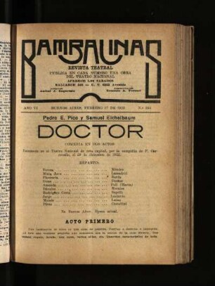 Doctor : comedia en dos actos