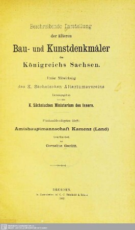 35: Amtshauptmannschaft Kamenz (Land)