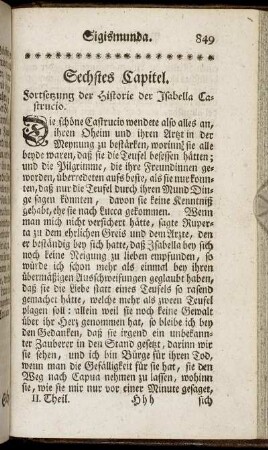 Sechstes Capitel. - Zehntes Capitel.