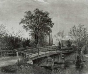 Landschaft mit Brücke