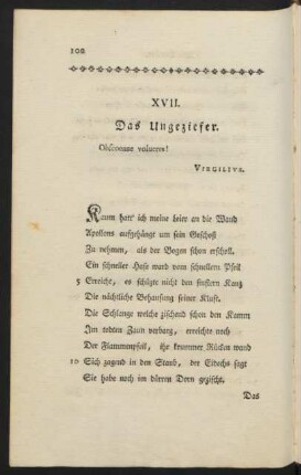 XVII. Das Ungeziefer