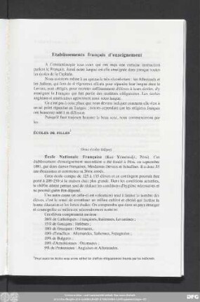 Etablissements français d'enseignement