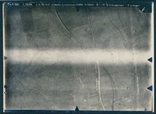 Foto der Stellungen südöstlich von Croisilles südöstlich von Arras (Luftbild)