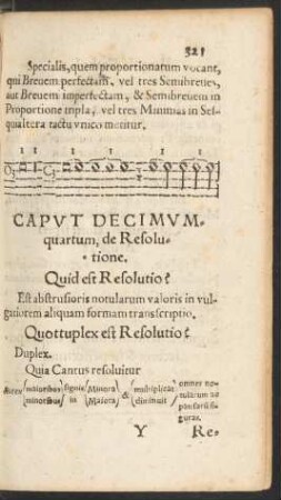 Caput Decimumquartum, de Resolutione.