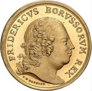 Barbiez, Ludwig Heinrich: Huldigung an Friedrich II. in Königsberg