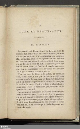 V. Luxe Et Beaux-Arts