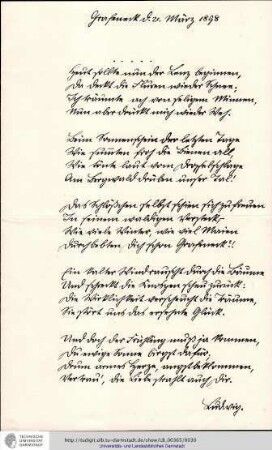 Brief vom 21.03.1898