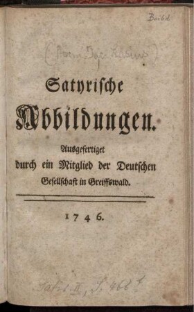 Satyrische Abbildungen