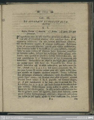 Cap. III. De Apparatu Et Ornatu Altarium