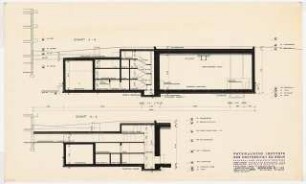 Physikalische Institute der Universität Köln: Beschleuniger Längsschnitte, 1:100