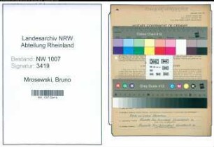 Entnazifizierung Bruno Mrosewski , geb. 05.11.1912 (Bergarbeiter)