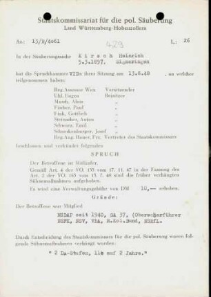 Kirsch, Heinrich