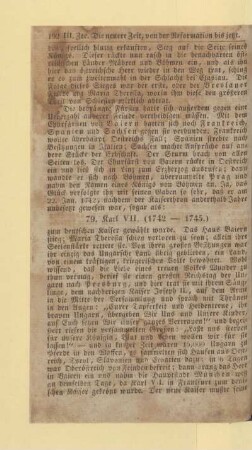Karl VII. (1742 - 1745.)