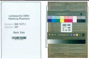 Entnazifizierung Elsa Beck , geb. 07.06.1911 (Verkaeuferin)