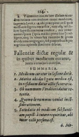 Fallentiae dictae regulae ... Cap. VIII.