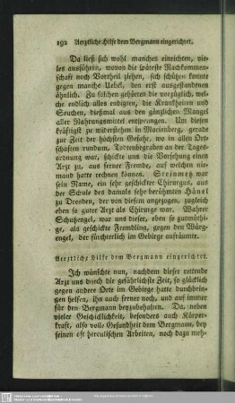 Aerztliche Hilfe dem Bergmann eingerichtet
