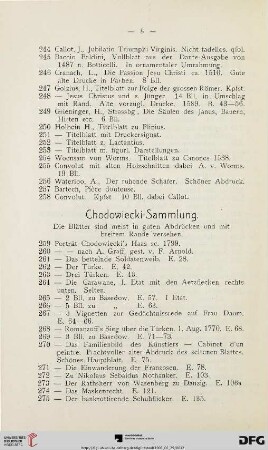 Chodowiecki-Sammlung (Nr. 259--395)