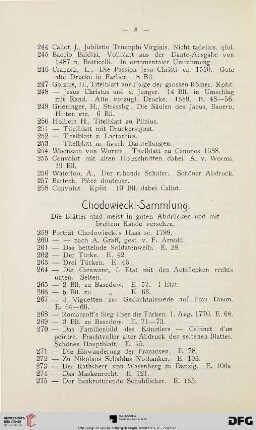 Chodowiecki-Sammlung (Nr. 259--395)