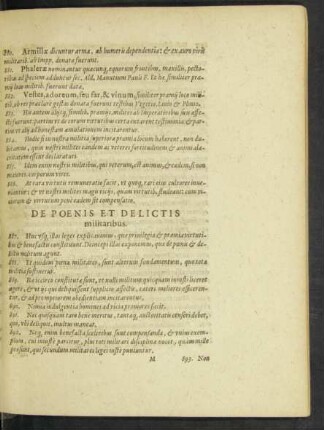 De Poenis Et Delictis militaribus.