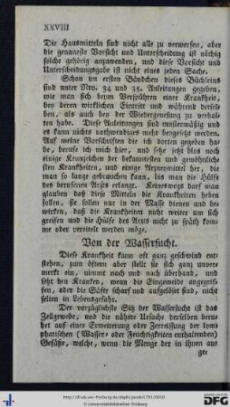 Von der Wassersucht.