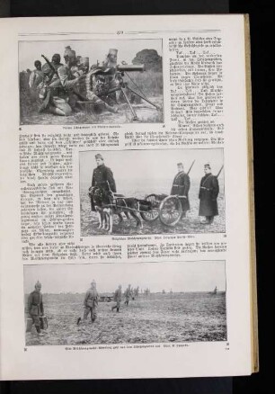 Unsere Schutztruppe mit Maschinengewehr.