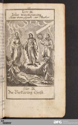 Die Verklärung Christi.
