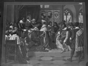 Gemäldezyklus zur Geschichte der Wittelsbacher: Erhebung Herzog Maximilians von Bayern zur Kurwürde im Jahre 1623