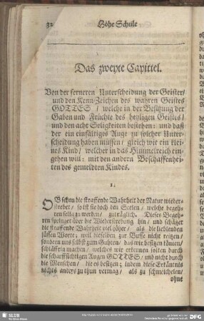 Das zweyte Capittel