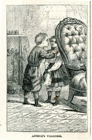 Arthus's weakness : ein kleiner Junge versucht ein kleines Mädchen zu küssen
