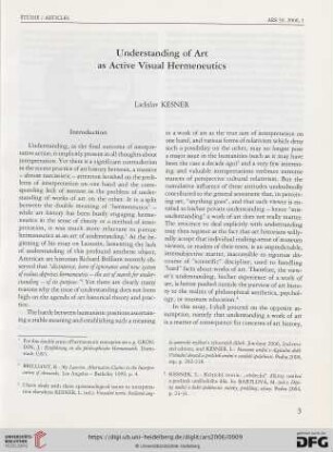 39: Understanding of art as active visual hermeneutics